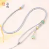 Cordão para Pingente de Contas Lisas Hidratantes DIY Jade Ágata Cera de Abelha Cordão para Pingente Atacado Ajustável Cordão de Vagem de Lótus Unilateral para Homens e Mulheres