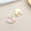 Acessórios de Joias de Liga de Balão Nuvem com Gotejamento de Óleo Estrela de Cinco Pontas Trevo de Quatro Folhas Estilo Coreano Brincos Pingentes Pingentes Perfurados DIY