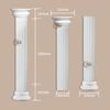 Columna Romana Redonda Línea de PU Imitación Francesa Yeso Acabado Cabeza Semicilíndrica Europea Pared de Fondo Arco de Paso Tira Decorativa