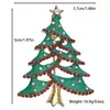 Broche de Árvore de Natal Europeu e Americano Transfronteiriço Mais Vendido Luxo Cravejado de Diamantes Moda Versátil Alto Padrão Senso de Nicho Acessórios de Alfinete