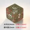 Suministro Directo de Fábrica de Dados Poliédricos de Piedra Verde Flor Natural Dados para Juego de Mesa Dungeons and Dragons Coc Juego de Dados Set Z01