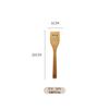 Juego de espátulas de bambú antiadherentes, utensilios de cocina especiales de bambú, espátula de madera, espátula de cocina al por mayor, juego de seis piezas, espátula de mango largo, cuchara impresa