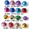Cor Metálica de Natal Cor de Galvanoplastia UV Resistente à Cor Grande Furo Bola de Amora Frutas Redondas Contas DIY Artesanal Corrente de Celular Acessórios