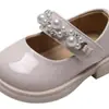 Novos Sapatos Individuais Brilhantes Super Macios e Fofos de Princesa para Bebês de 1-3 Anos com Lantejoulas Brilhantes, Bico Redondo, Sola Macia, Abertura Rasa e Adequados para Aprender a Andar