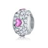 Accesorios de Pulsera de Colores Caramelo Transfronterizos, Cuentas Brillantes Completas de Diamante, Cuentas Espaciadoras, Cuentas para DIY de Collar, Joyería Femenina con Forma de Corazón