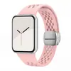 Aplicável à Xiaomi Smart Band 10pro Esportiva Perfurada Silicone Fivela Magnética Fecho Dobrável Pulseira de Relógio Rice Watch 5 6 Universal