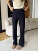 Efeito Perna Reta~ Pernas de Hashi Jeans Slim Fit Feminino Outono 2026 Novo Cintura Alta Perna Reta Valoriza Perna Larga Calças Longas