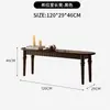 Juego de Mesa y Sillas de Comedor Rectangular Retro de Madera Maciza Estilo Francés y Americano para Apartamentos Pequeños, Mesa de Comedor Rectangular Estilo Antiguo para el Hogar