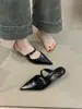 Tacones Altos de Nicho Francés 2025 Nuevos Elegantes Elegantes Vestido Punta Tacón de Aguja Ropa de Exterior Zapatos de Baotou
