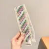 Lindas pegatinas de flequillo de dibujos animados para otoño e invierno, diademas de punto florales versátiles de estilo coreano con cierres de velcro, que exudan un ambiente sofisticado y elegante