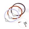 Pulsera de cuerda de alambre de 3 mm al por mayor en stock, pulsera con hebilla en forma de corazón Panjia, pulsera personalizada portátil de oro duro 3D, cuerda de mano