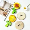 Promoção de Verão Enfeites de Madeira Girassol Borboleta Pingentes Decorações Penduradas Presentes de Feriado