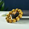 Pulsera de Sándalo Dorado Natural 20 Cuentas de Buda para Hombre Rosario de Moda Pulsera para Mujer 108 Colección Wenwan Fabricante Venta al por Mayor