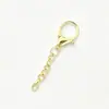 Llavero con Broche de Langosta Cadena de Cuatro Secciones Broche de Ocho con Forma Cadena de Bolitas Colgante DIY Accesorios Hechos a Mano Materiales para Joyería Mayoreo