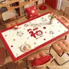 Tapete de Couro Desenho Starman para Mesa de Centro e Mesa de Jantar da Sala de Estar, Toalha de Mesa à Prova d'Água e de Óleo, Personalizável e Disponível para Dropshipping