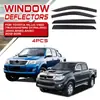 Tixinrui es Adecuado para Toyota Hilux Revo Deflector de Lluvia Vigo Ceja de Lluvia para Ventana Accesorios para Coche Modificados Deflector de Lluvia