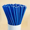 Palitos de Papel Azuis em Estoque Palitos Descartáveis Coloridos Decorativos Criativos Palitos para Sobremesa Bebida Festa Chá de Leite