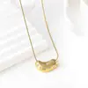 Lele Jewelry Cadena para Clavícula de Acero Inoxidable con Forma de Corazón, Nuevo Diseño de Nicho de Lujo Ligero, Moda Europea y Americana Transfronteriza