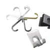 Gancho para estante de almacenamiento espacio para ganchos gancho de aluminio accesorios de aleación de aluminio engrosada gancho simple gancho para limpiaparabrisas gancho para cesta triangular