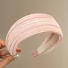 Diadema retro de corona alta para mujer, simple y elegante, diadema de ala ancha que no estrangula el cabello, accesorio para el cabello de moda estilo coreano