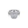 Tong Lin transfronteiriço novo anel de prata esterlina S925 zircão moda anel dois-em-um pulseira de personalidade anel feminino