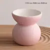Portavelas Cerámico Romántico Accesorios para Cena a la Luz de Velas Portavelas de Aromaterapia Taza Pequeña para Velas Arreglo de Ambiente Festivo