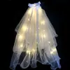 Véu Luminoso com Luzes para Sessões de Fotos, Popular Online, Véu de Flash para Barracas, Véu Rígido Infantil, Super Estilo Fada, Estilo Floresta, Fotografia de Viagem, Registro de Casamento