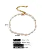 Estilo Ins europeo y americano collar pulsera de acero inoxidable perla para mujer lujo ligero nicho Joker accesorios DIY al por mayor