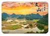 Pegatina de Vidrio para Refrigerador Wenshan Puzhehei Pico del Atardecer Bosque Agrupaciones del Pico del Atardecer Río Lago Entrelazados Atardecer Pastoral Pegatina para Refrigerador
