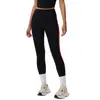 Nuevo producto transfronterizo: Leggings de yoga de cintura alta con bloques de color, diseño sin costuras y transpirables, perfectos para actividades al aire libre, ciclismo y deportes