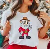 Estación Independiente de Amazon Sudadera de Manga Corta Navideña de Dibujos Animados Papá Noel Estampado de Letras ebay Comercio Exterior