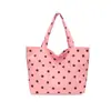 Otoño 2026 Pana Estampado de Retazos de Lunares Elegante Gran Capacidad Moderno Versátil Ligero Simple Bolso de Hombro Cruzado