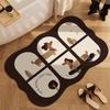 Tapete de Baño con Forma Especial Barro Diatomeo Absorbente de Secado Rápido Tapete para Pies Puerta de Inodoro Antideslizante y Resistente a la Suciedad Alfombra para el Hogar