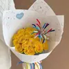 Papel de Regalo Nochevieja 2026 Papel de Regalo Año Nuevo Nuevo Estilo Papel Hecho a Mano DIY Papel para Ramo de Flores Materiales