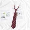 Corbata de lazo para hija estilo universitario corbata corbata de uniforme escolar serie de corbatas de lazo color liso sin nudo