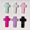 Accesorios Transparentes de Resina con Purpurina Cruzada Manualidades DIY Pegamento de Crema Funda de Teléfono Material para Crocs Fabricante Mayorista
