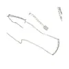 Joyería de Diseño Ins de Nicho Nuevo Coreano Collar de Nudo de Bambú Simple de Plata de Ley S925 con un Estilo Minimalista Único Que Es Versátil