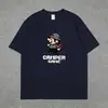 Comercio Exterior Transfronterizo Marca de Moda Estampado Manga Corta Holgado Casual Cuello Redondo Tops para Pareja Verano Nuevas Camisetas Casuales de Manga Corta