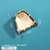 Bandeja de Chá Jogo da Velha de Bambu Estilo Chinês Prato de Lanche Doce Montanha-russa de Chá Retrô Suporte para Copo Bandeja de Mesa de Bambu