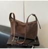 Bolso Grande de Mujer 2025 Nuevo Estilo Simple y Versátil Bolso de Hombro Cruzado Textura Mate Bolso Tote para Estudiante Universitaria y Viajero