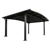 Cochera Exterior de Aleación de Aluminio Cobertizo de Estacionamiento para Patio Parasol Protección contra la Lluvia Resistente Duradero Instalación Profesional Suministro Directo del Fabricante