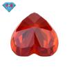 Huagang Gem 9A - Joyería de diamantes de alto carbono con corte de flor de hielo Padma en forma de corazón, piedra principal desnuda de circón DIY
