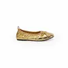 En stock Zapatos planos estilo francés 2026 nuevo otoño para mujer, piel genuina, con lazo, elástico, plisados, diseño de tacón bajo