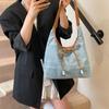 Bolso de Hombro Vaquero Vagabundo Europeo y Americano para Mujer 2025 Nuevo Estilo Coreano Moda Trendy Gran Capacidad Bolso Tote de Hombro Único para Mujer