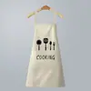 Fábrica de Aventais Impermeáveis Venda Direta Aventais Impermeáveis e à Prova de Óleo para Homens e Mulheres Cozinha Doméstica Roupa de Trabalho de Alta Qualidade Atacado em Estoque com Impressão
