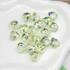 Dingyi Cuentas Corazón de Pedrería Transparente Cuentas Luna Fría Acrílico Galvanizado de Alto Brillo Cuentas Sueltas Cuentas en Hilo Accesorios para Joyería
