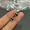 Pendientes con Forma de Calabaza Qijia de Plata de Ley 925 de Alta Calidad con Nácar Blanco, Malaquita, Ágata Roja, Colgantes de Oro Rosa para Orejas