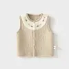 Colete Quente para Bebê Outono e Inverno Colete Acolchoado para Bebê Colete Infantil Colete Recém-Nascido Algodão Puro Proteção da Barriga Top