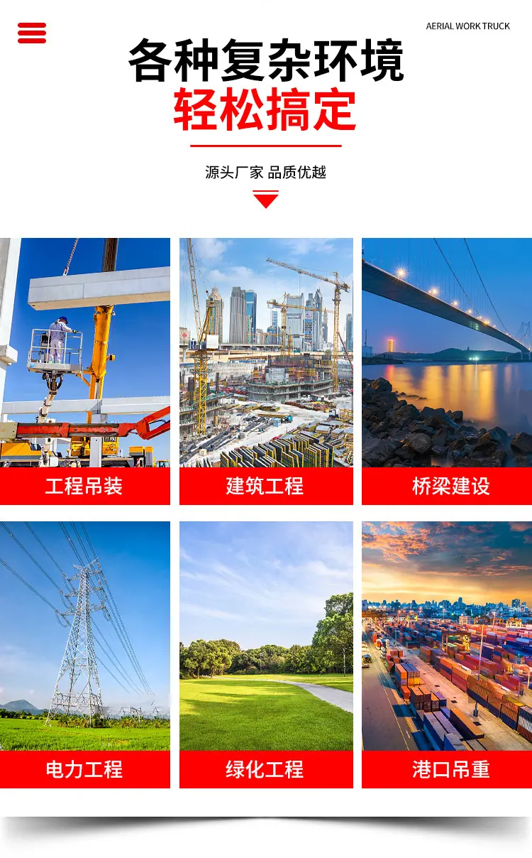 江铃蓝牌直臂式32米高空作业车国六新款