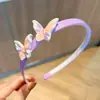 Diadema Infantil con Dientes, Antideslizante, Pinza para el Cabello de Mariposa con Degradado Lindo, Diadema para Niña Pequeña, Pinza para el Cabello de Estudiante, Accesorios para el Cabello Frescos